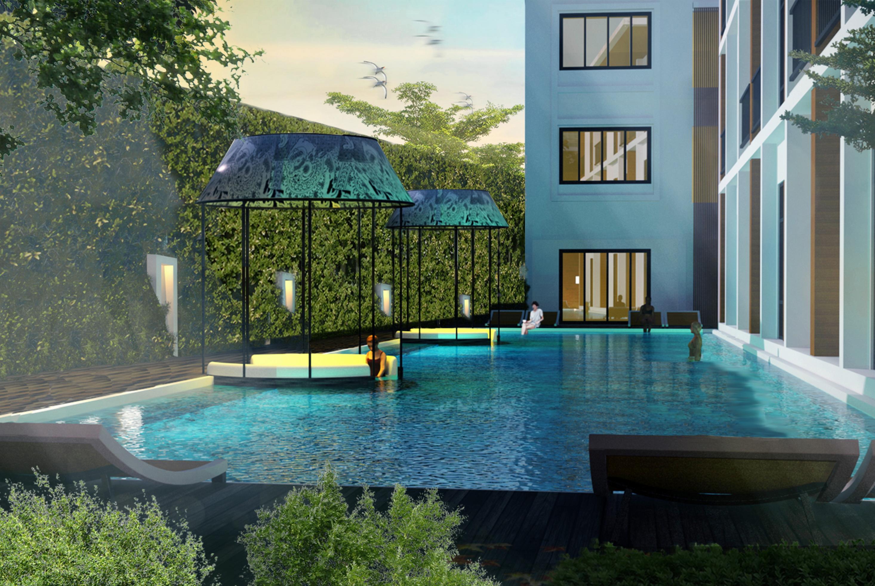 Outrigger Surin Beach Resort - Sha Extra Plus Exteriér fotografie The pool at the hotel